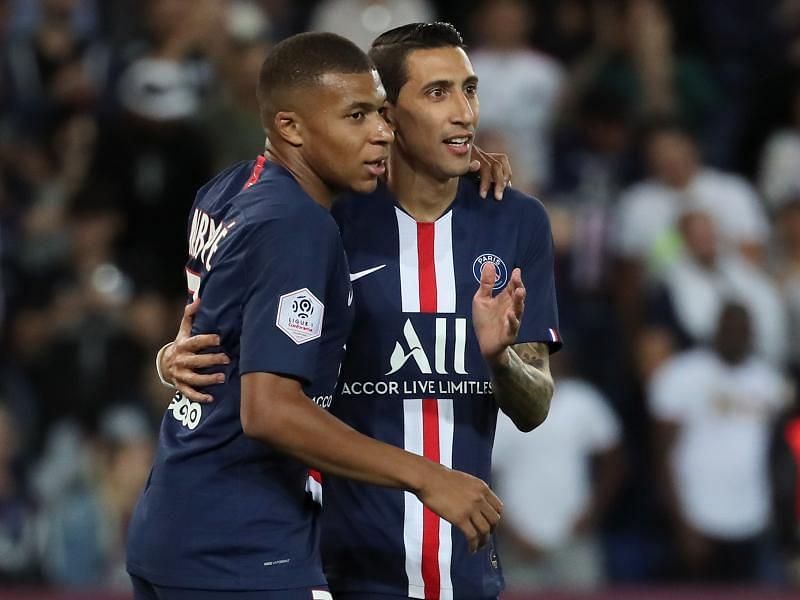 Angel Di Maria (right) is PSG's all-time leading assist-maker.